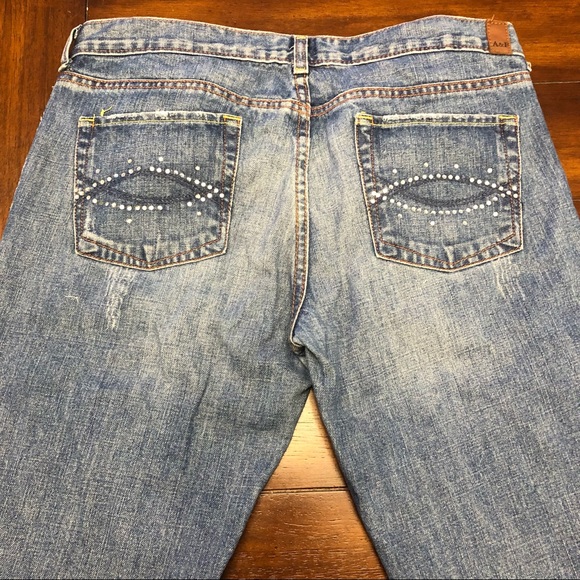 Abercrombie & Fitch Denim - A&F dark wash gemstone detail bootcut denim jeans